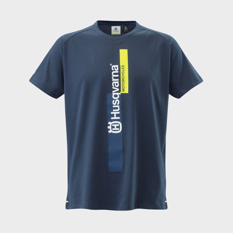 T-SHIRT HOMME HUSQVARNA "Authentic Tee" Bleu