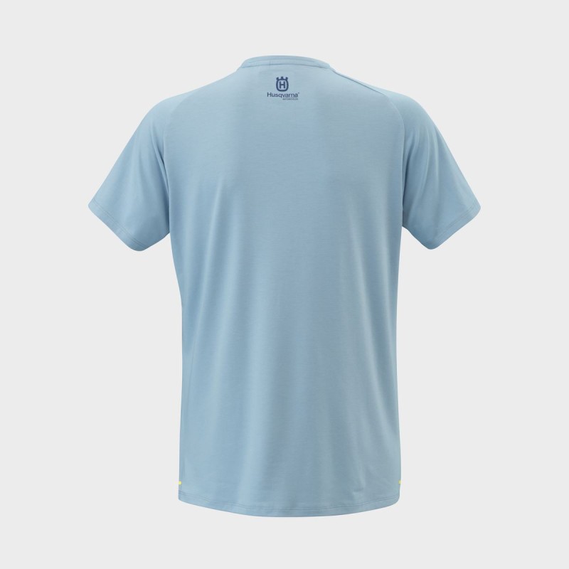 T-SHIRT HOMME HUSQVARNA "Remote Tee" Bleu ciel