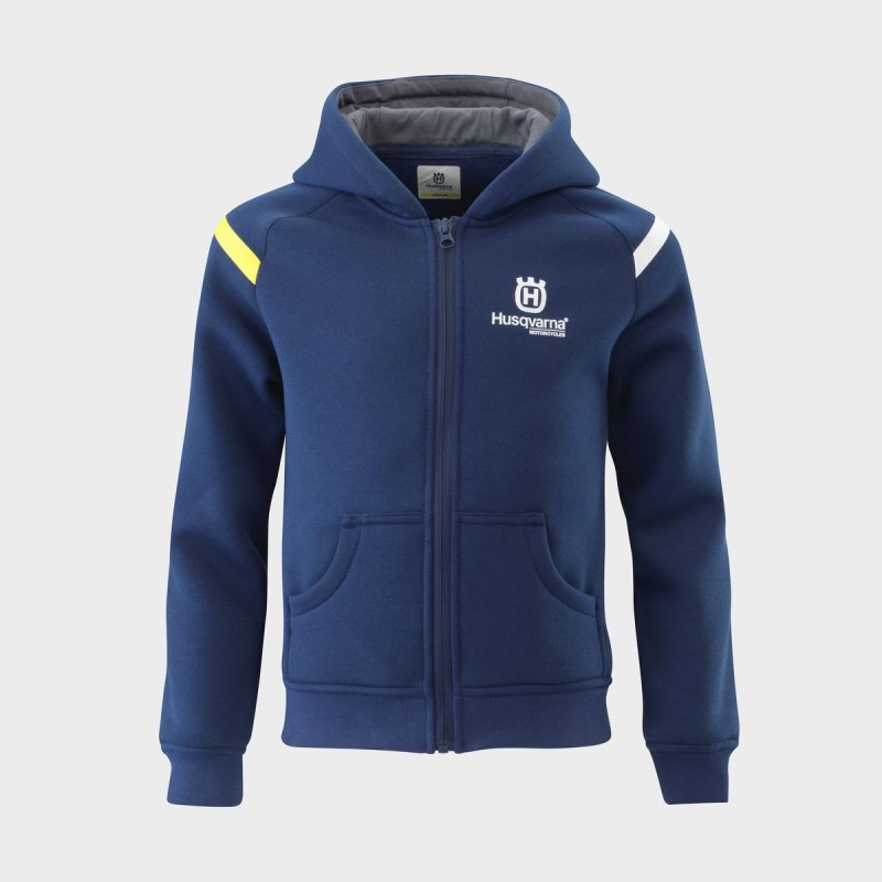 SWEAT A CAPUCHE ENFANT HUSQVARNA "Replica Kids Team Zip Hoodie"