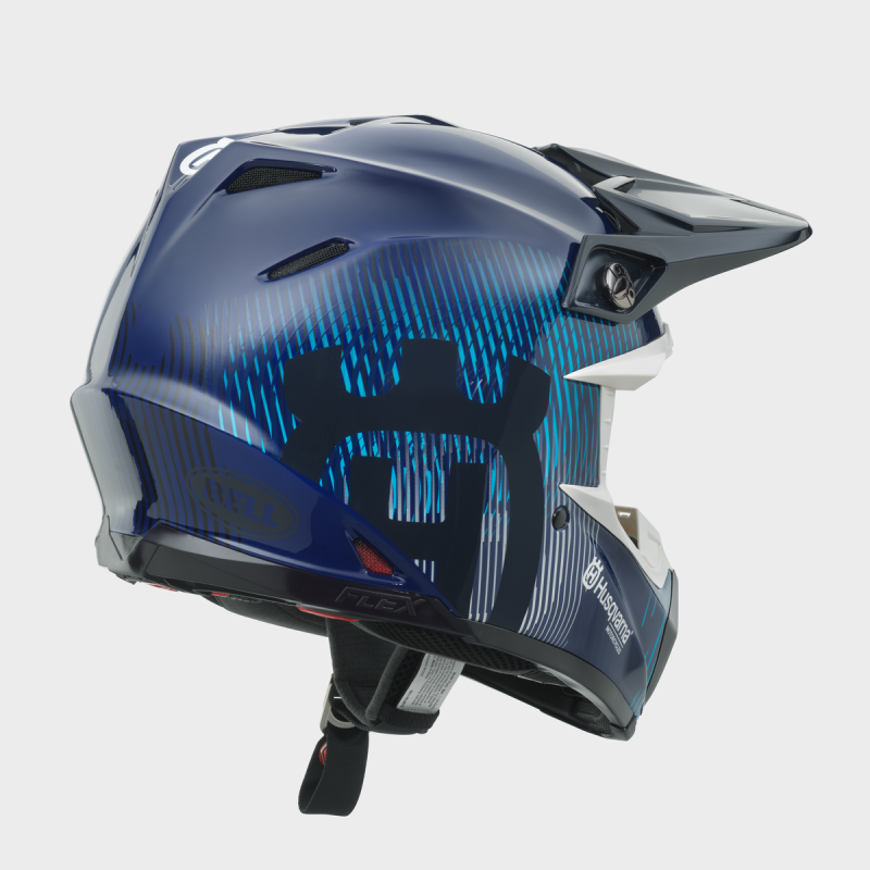 CASQUE MOTO CROSS HUSQVARNA "Moto 9S Flex Railed Helmet" By BELL©