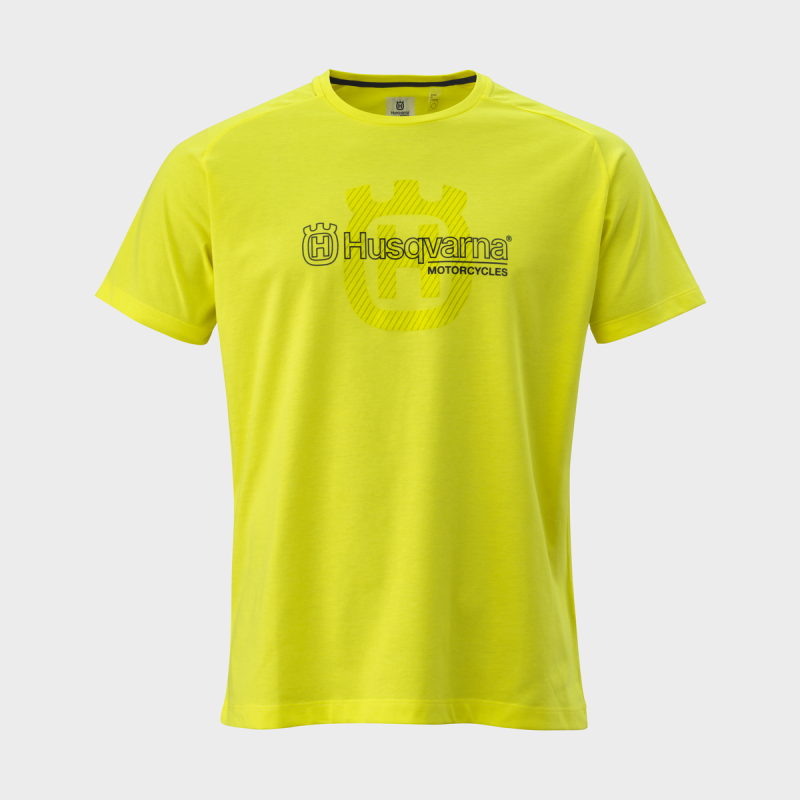 T-SHIRT HOMME HUSQVARNA "Origin Tee" Jaune