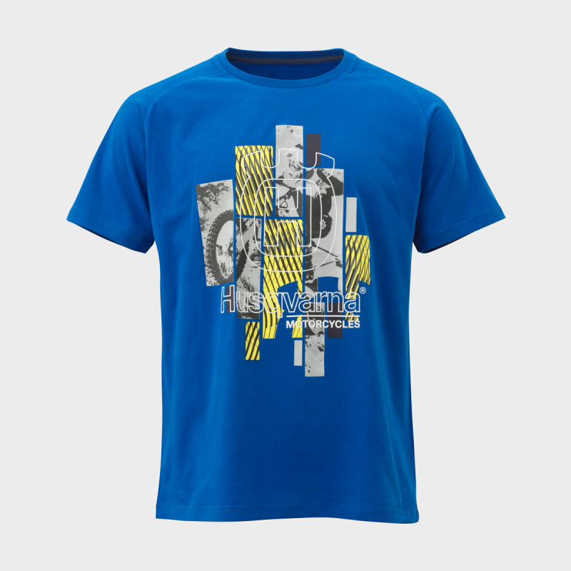 T-SHIRT HOMME HUSQVARNA "Remote Tee" Bleu