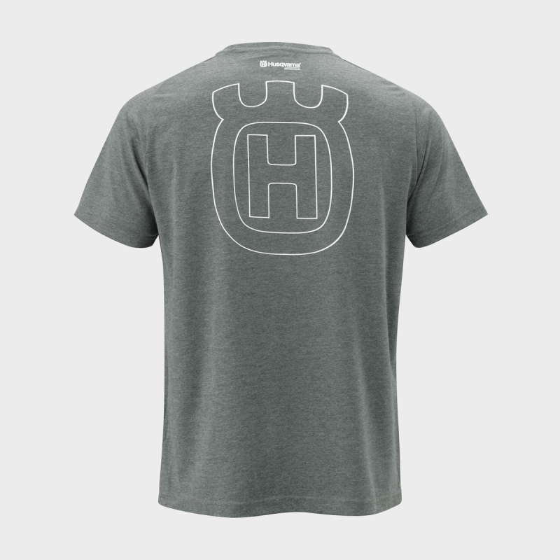 T-SHIRT HOMME HUSQVARNA "Accelerate Tee" Gris chiné