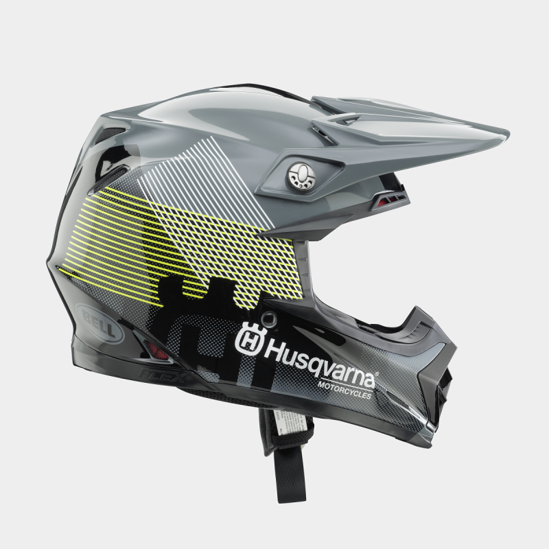 CASQUE MOTO CROSS HUSQVARNA "Moto 9S Flex Railed Helmet" By BELL©