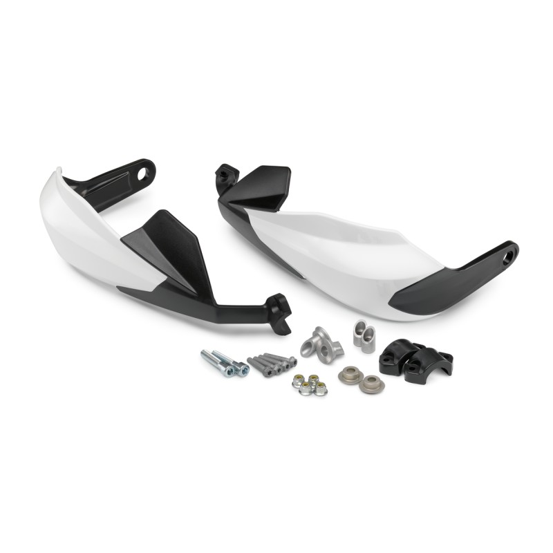 Kit de protège main FERMÉ Version BASSE Blanc pour Husqvarna TC/FC/TE/FE et 701 SM/END