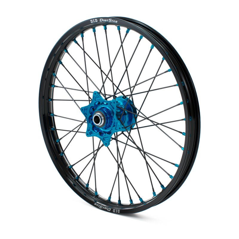 Roue avant Factory aluminium anodisée Bleu (1,6x21") pour Husqvarna TC/FC (23+) et TE/FE (24+)