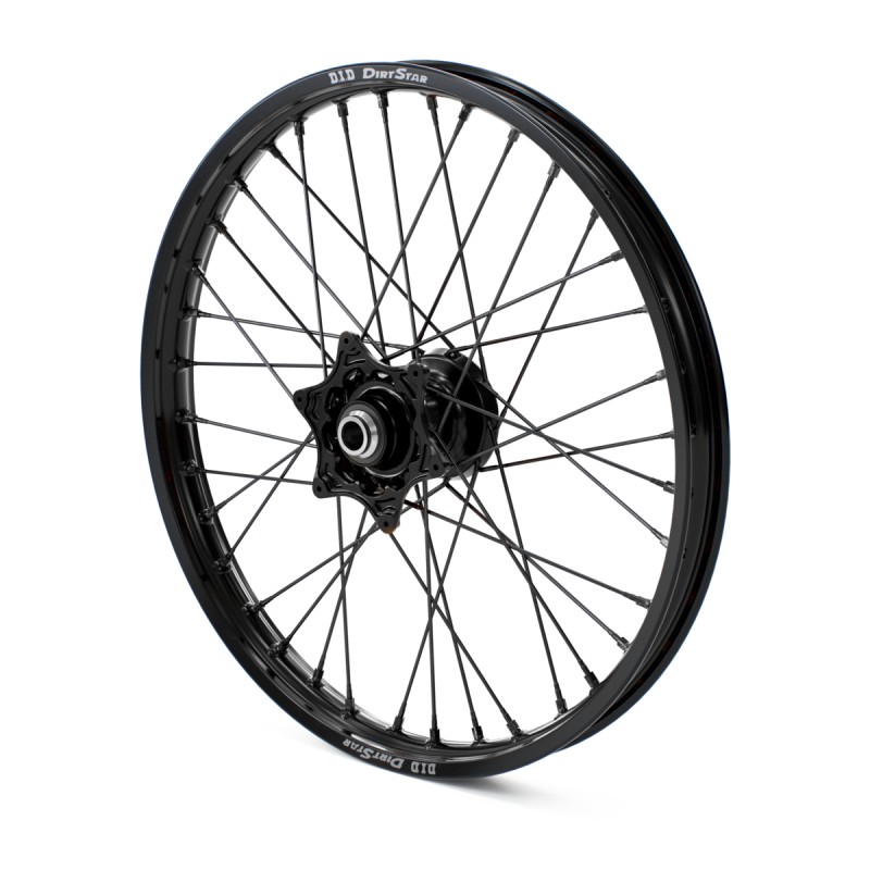 Roue avant Factory aluminium anodisée noire (1,6x21") pour Husqvarna TC/FC et TE/FE (15-25)