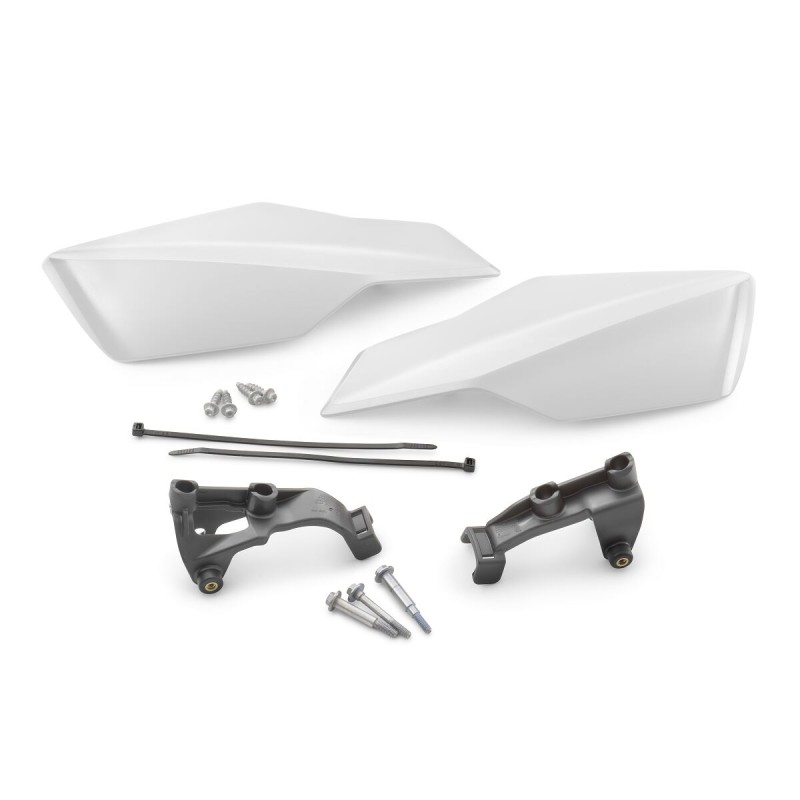 Kit de protège-main plastique OUVERT Blanc pour Systèmes Brembo