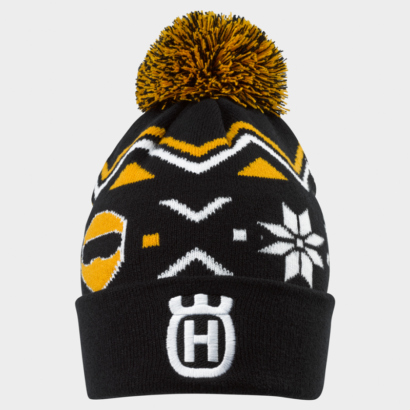 Bonnet à pompon "ROCKSTAR X Husqvarna "WINTER POM POM BEANIE"