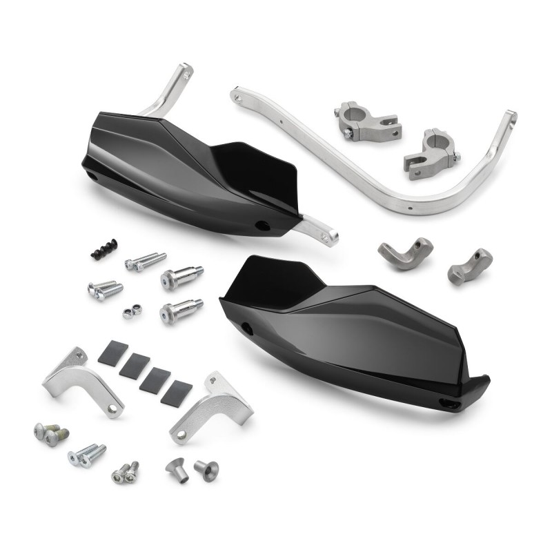 Kit de protège-main Fermé Noir avec renforts aluminium pour Husqvarna 125/401 VITPILEN (24+)