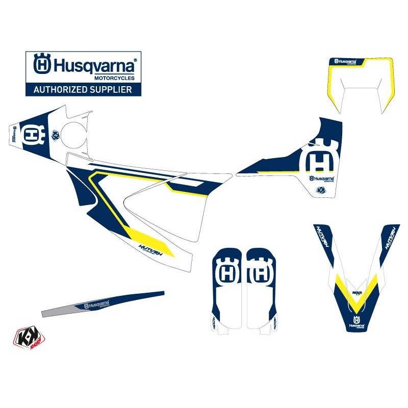 Kit déco Motocross HUSQVARNA Nova Bleu pour 701 Enduro