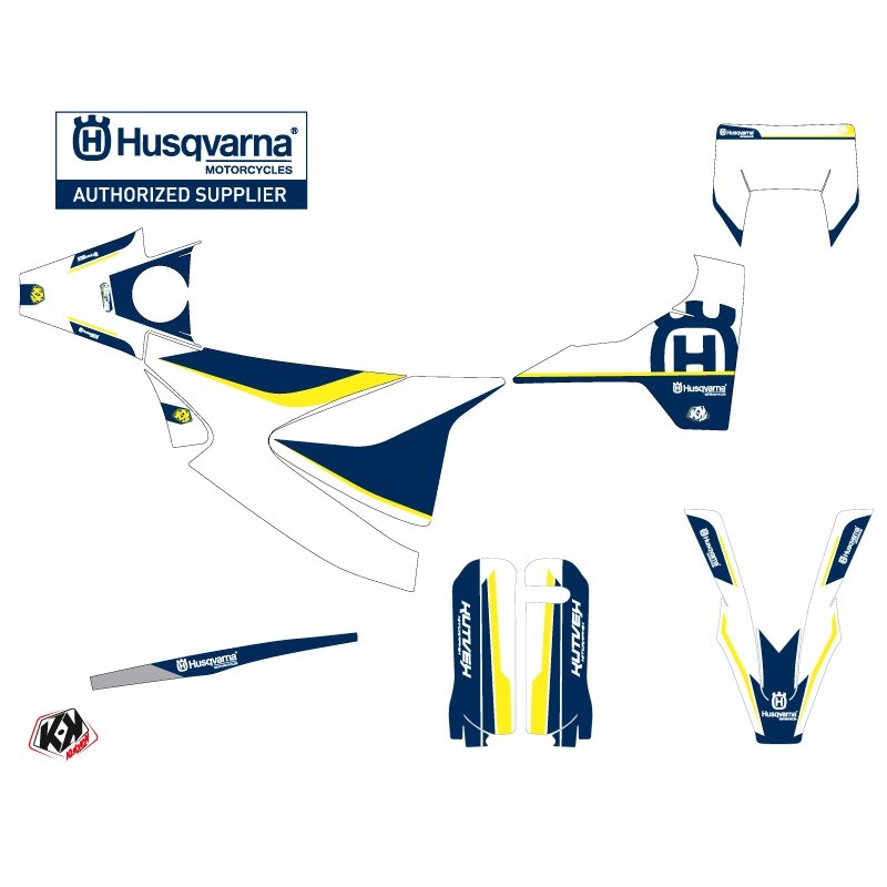 Kit déco Motocross HUSQVARNA Heritage Jaune pour 701 Enduro