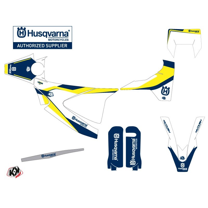 Kit déco Motocross HUSQVARNA Legend Bleu pour 701 Enduro