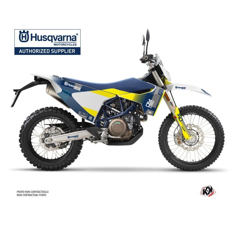 Kit déco Motocross HUSQVARNA Hero Bleu pour 701 Enduro