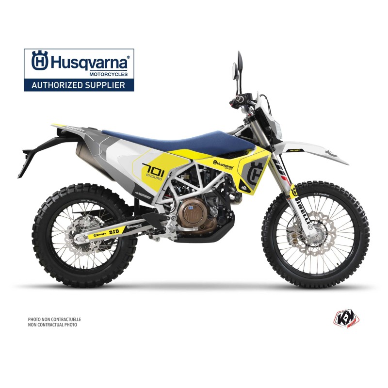 Kit déco Motocross HUSQVARNA Diskovery Gris pour 701 Enduro