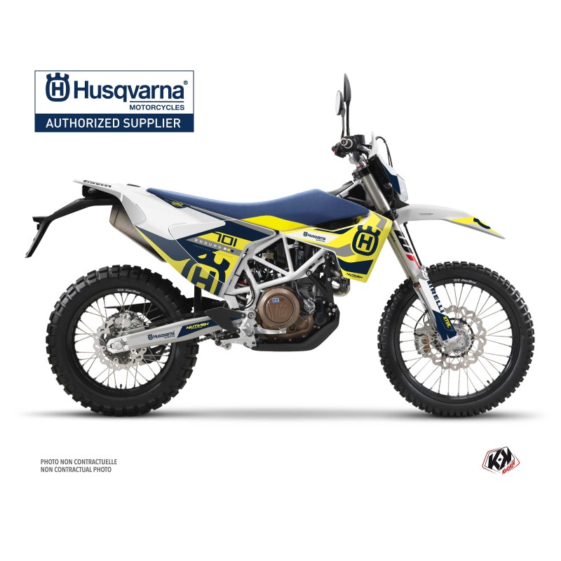 Kit déco Motocross HUSQVARNA Reef Bleu pour 701 Enduro