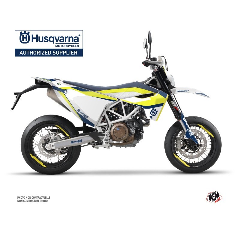 Kit déco Motocross HUSQVARNA Legend Bleu pour 701 Supermoto