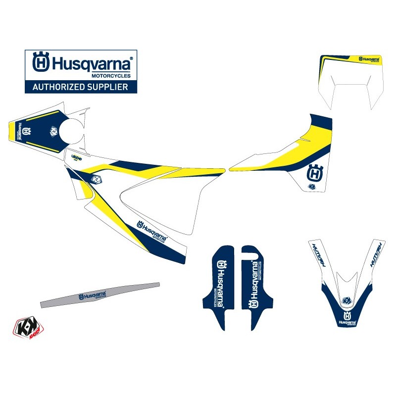 Kit déco Motocross HUSQVARNA Legend Bleu pour 701 Supermoto