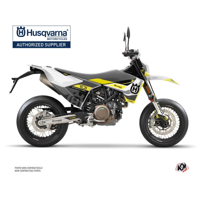 Kit déco Motocross HUSQVARNA Reef Gris pour 701 Supermoto