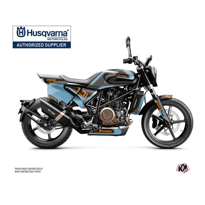 Kit déco Moto HUSQVARNA Dusk Bleu/Noir Série pour SVARTPILEN 701