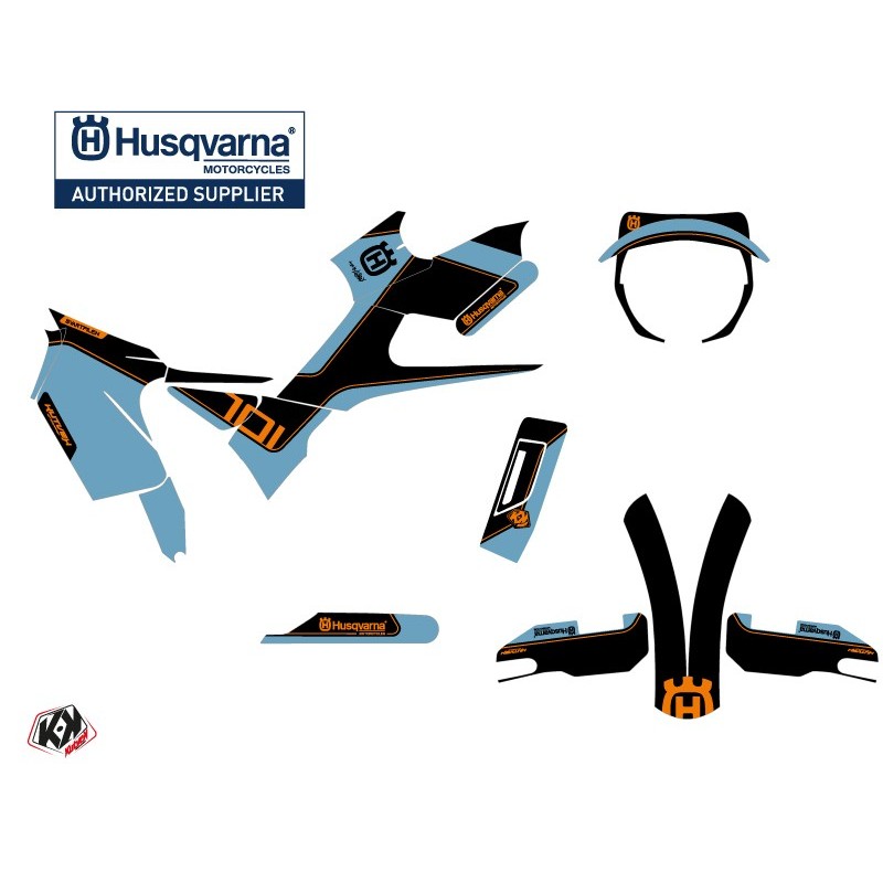 Kit déco Moto HUSQVARNA Dusk Bleu/Noir Série pour SVARTPILEN 701