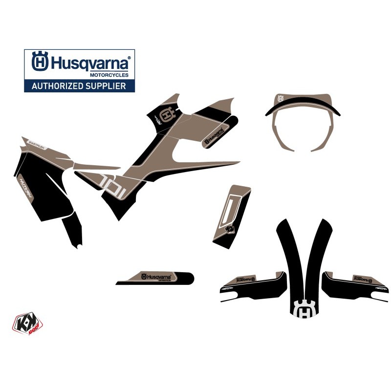 Kit déco Moto HUSQVARNA Dusk Marron Noir Série pour SVARTPILEN 701