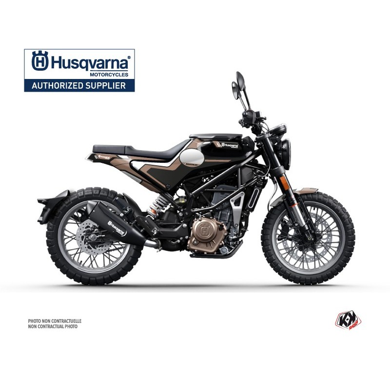 Kit déco Moto HUSQVARNA Bobber Marron Série pour SVARTPILEN 401