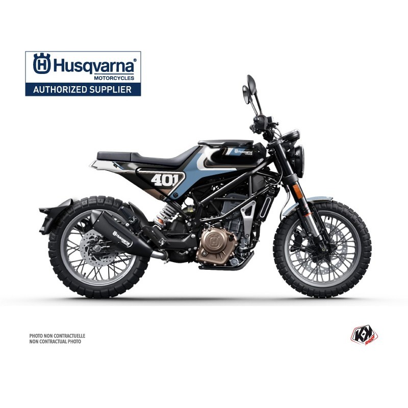 Kit déco Moto HUSQVARNA Rocket Bleu Série pour SVARTPILEN 401