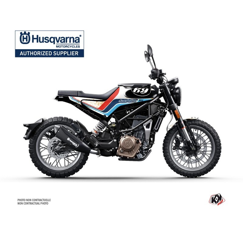 Kit déco Moto HUSQVARNA Track Blanc Série pour SVARTPILEN 401