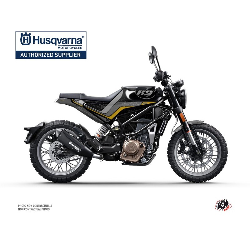 Kit déco Moto HUSQVARNA Track Noir Série pour SVARTPILEN 401