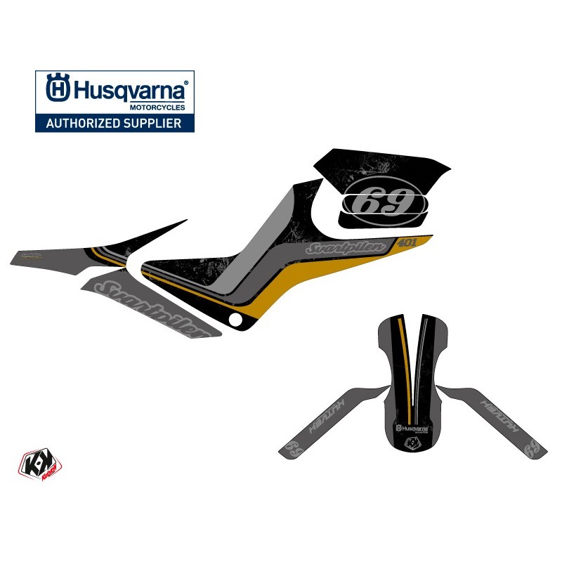 Kit déco Moto HUSQVARNA Track Noir Série pour SVARTPILEN 401