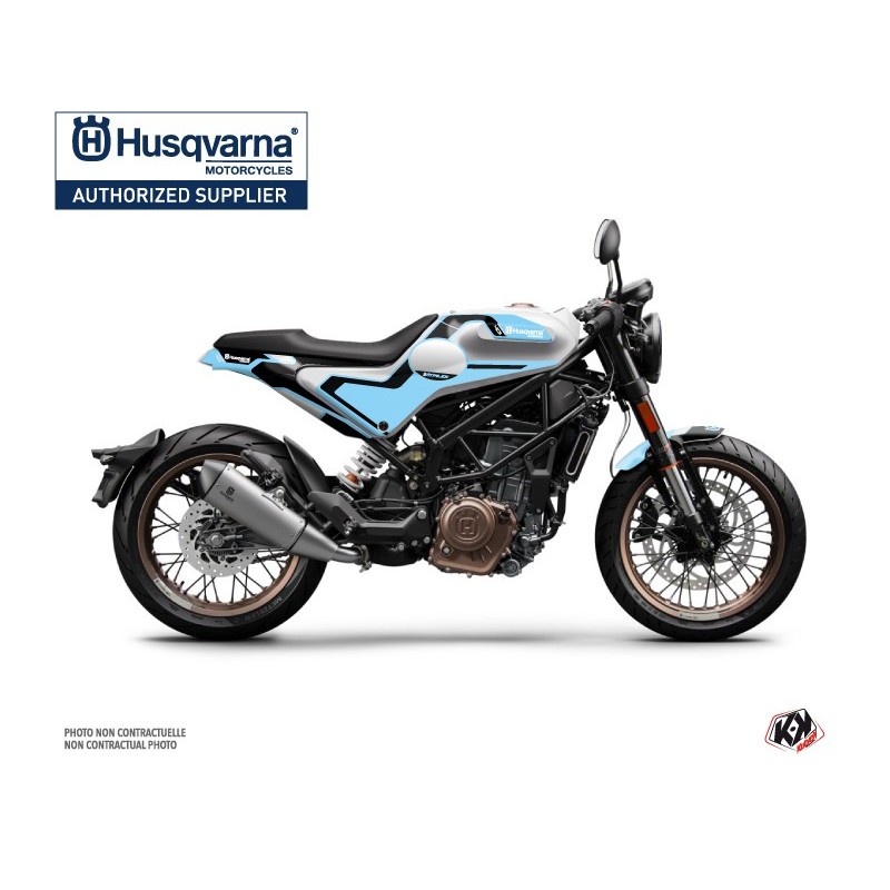 Kit déco Moto HUSQVARNA Bobber Bleu Série pour VITPILEN 401