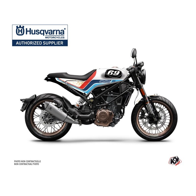 Kit déco Moto HUSQVARNA Track Blanc Série pour VITPILEN 401