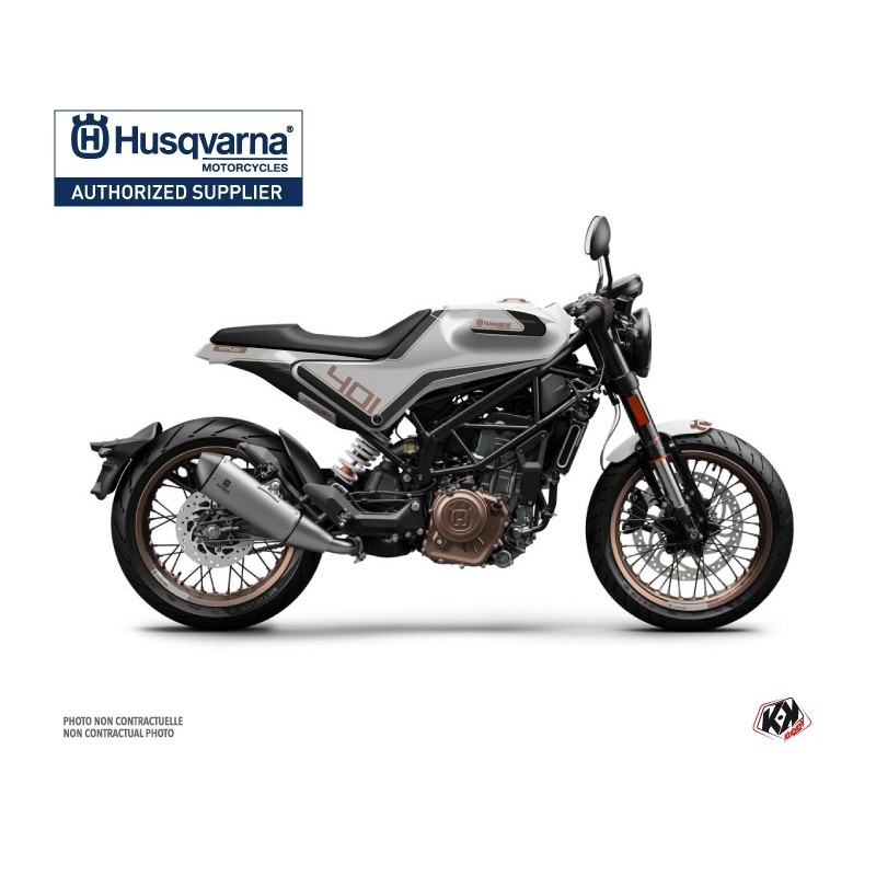 Kit déco Moto HUSQVARNA Dusk Gris/Noir Série pour VITPILEN 401