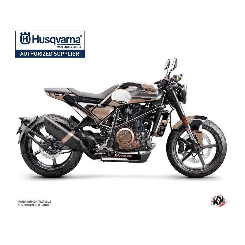 Kit déco Moto HUSQVARNA Bobber Marron Série pour VITPILEN 701