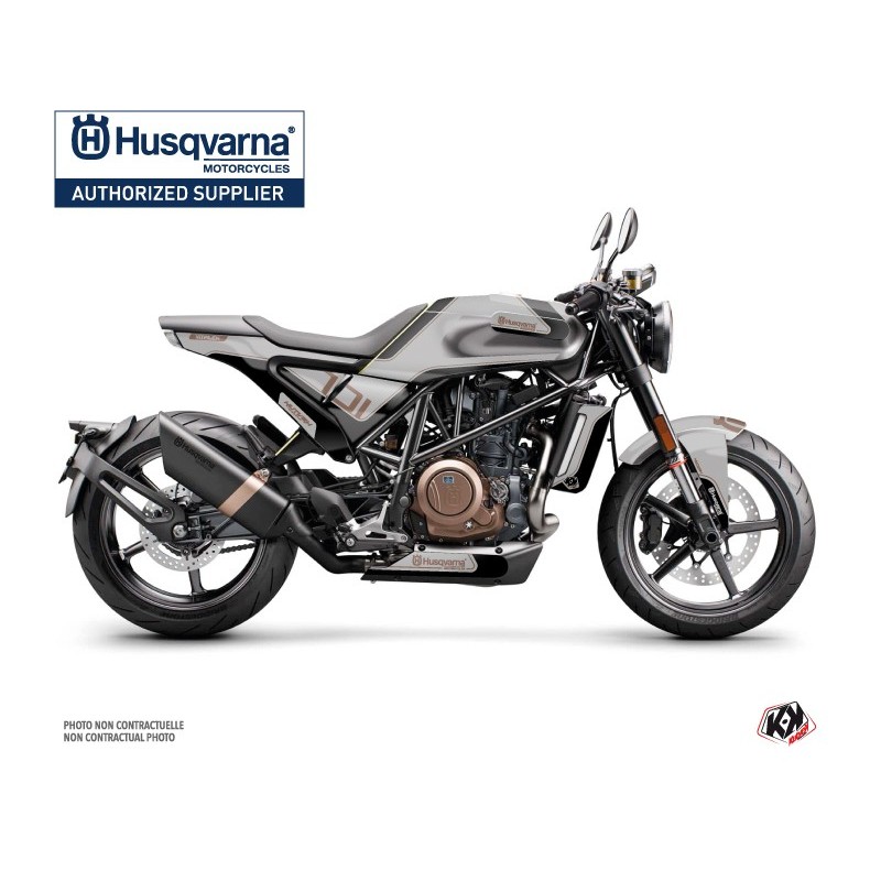 Kit déco Moto HUSQVARNA Dusk Gris/Noir Série pour VITPILEN 701