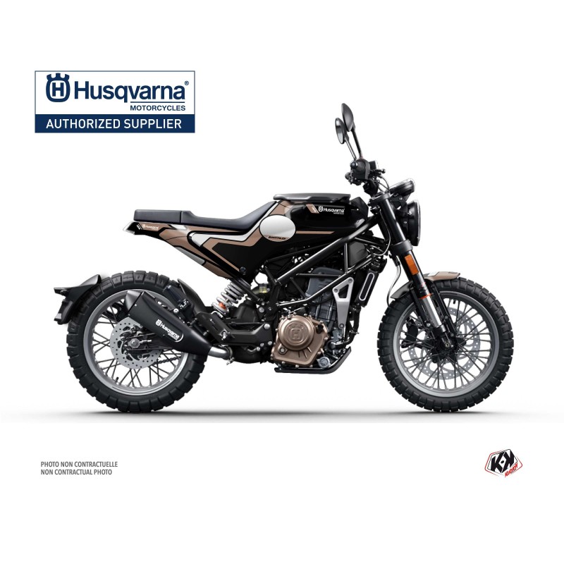 Kit déco Moto HUSQVARNA Bobber Marron Série pour SVARTPILEN 125