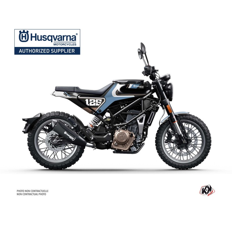 Kit déco Moto HUSQVARNA Rocket Bleu Série pour SVARTPILEN 125