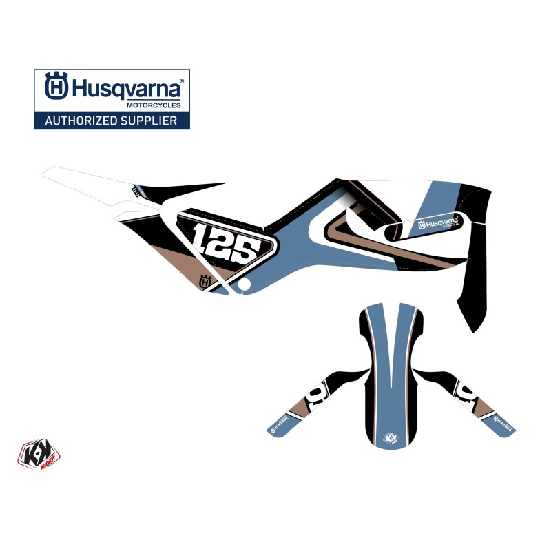 Kit déco Moto HUSQVARNA Rocket Bleu Série pour SVARTPILEN 125