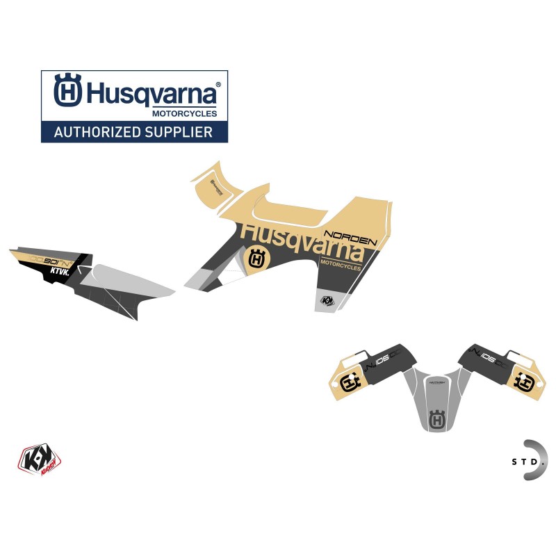 Kit déco Moto HUSQVARNA Latitude Sable Série pour NORDEN 901