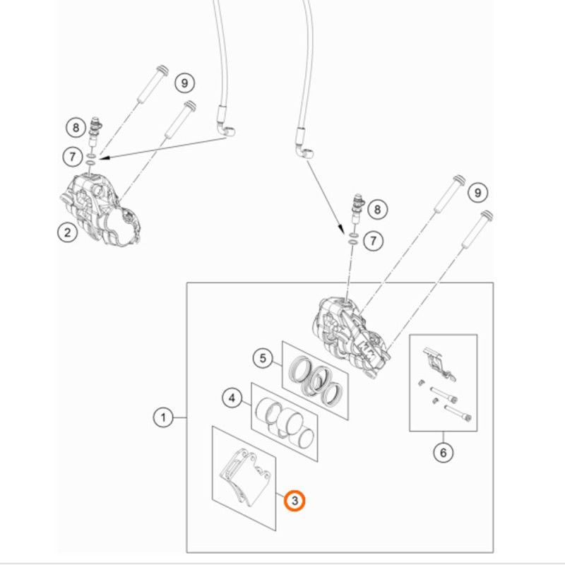 Plaquettes de Frein Avant origine pour Husqvarna Norden 901