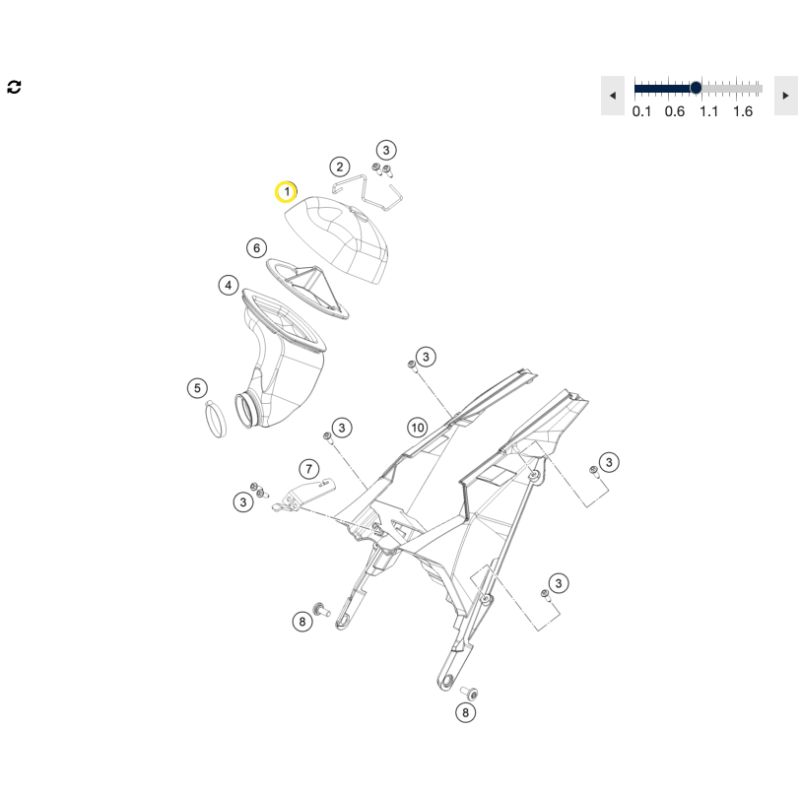 Filtre à Air origine pour Husqvarna TC 65 (17-23)