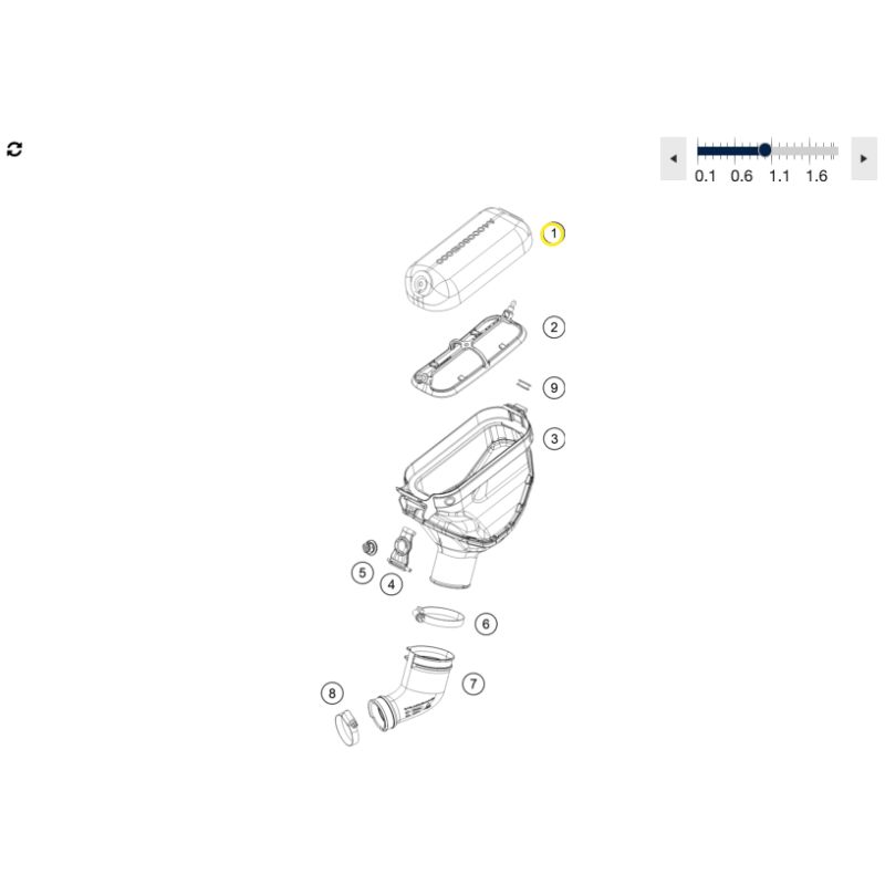 Filtre à Air origine pour Husqvarna TC 50 (24+)