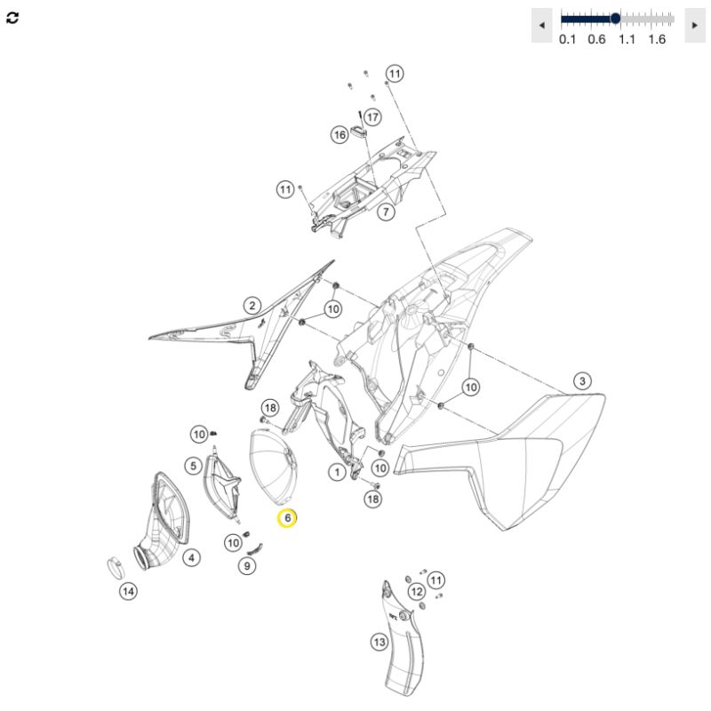 Filtre à Air origine pour Husqvarna TC 85 (18-24)