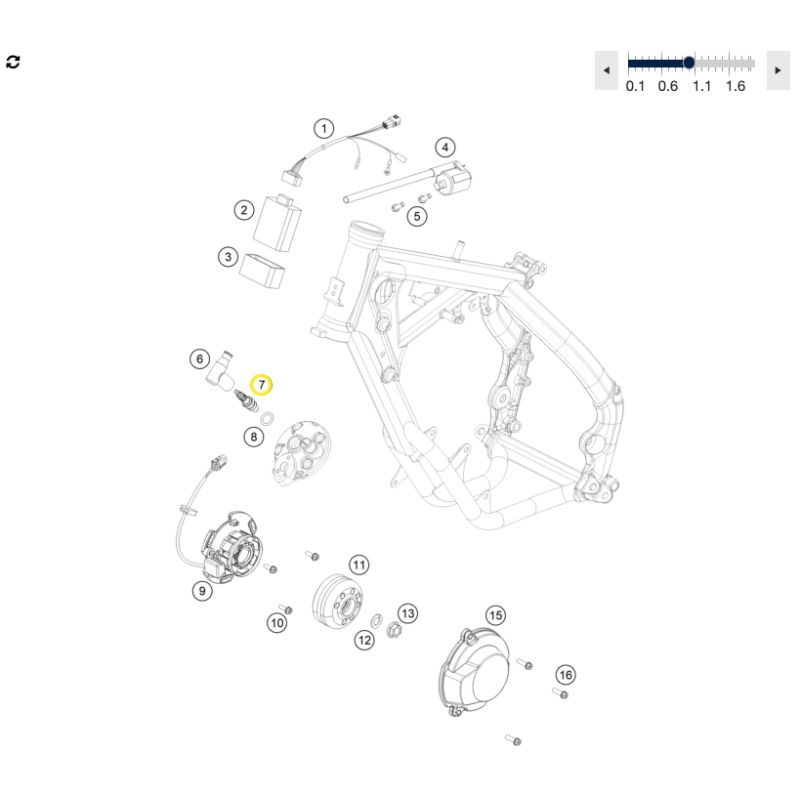 Bougie d'allumage Origine NGK LR8B pour Husqvarna TC 50 et TC 65 (17-23)