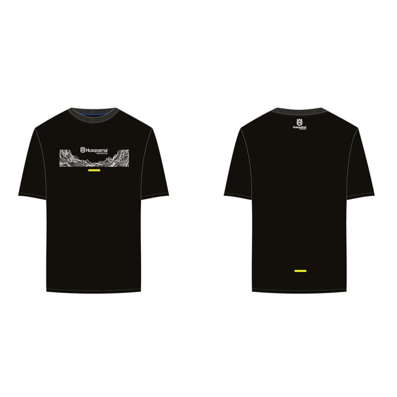 T-Shirt Homme Husqvarna "Gotland Tee" Noir HUSQVARNA