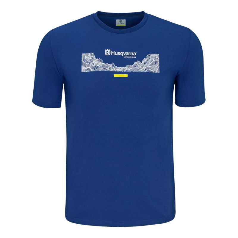 T-Shirt Homme Husqvarna "Gotland Tee" Bleu HUSQVARNA