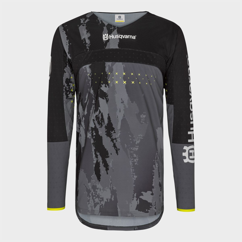 MAILLOT CROSS HUSQVARNA "Railed Jersey black" (2025)