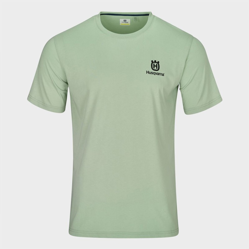 T-Shirt Husqvarna Narrative Tee Vert Homme | Style Moto Premium - 3HS26001620