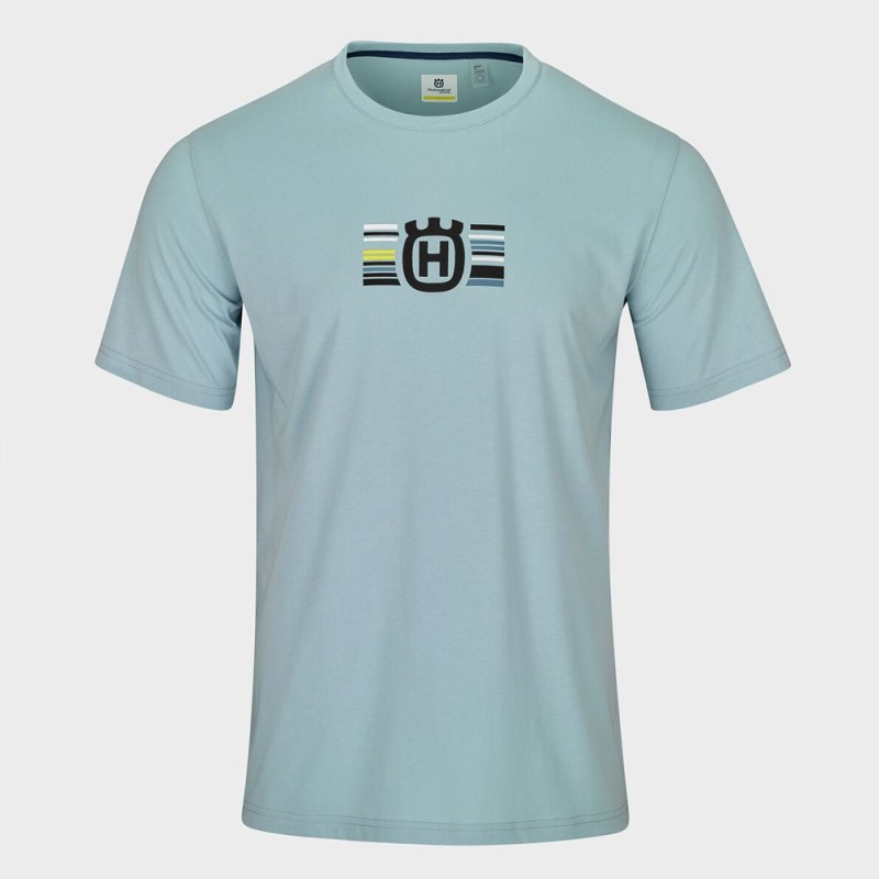 T-Shirt Husqvarna Accelerate Bleu Homme | Style Racing & Moderne - 3HS26001570